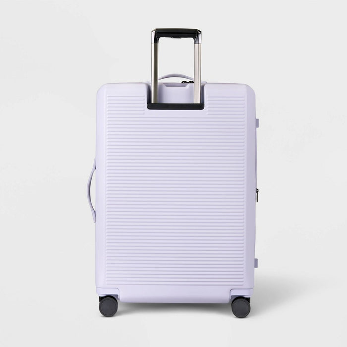 Signature Hardside Large Checked Spinner Suitcase Matte Thistle - Open Story (LOCAL PICKUP ONLY)