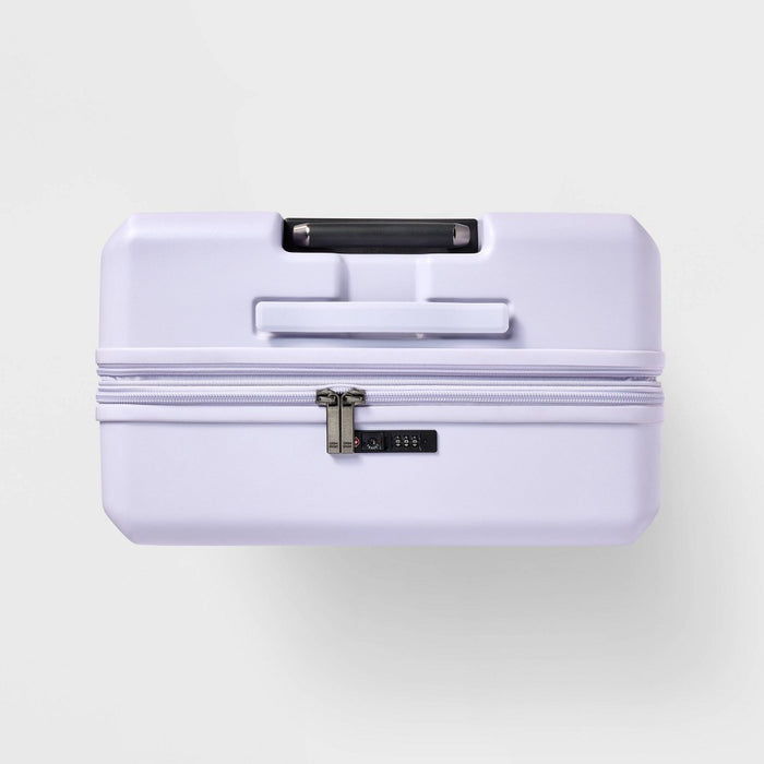 Signature Hardside Large Checked Spinner Suitcase Matte Thistle - Open Story (LOCAL PICKUP ONLY)