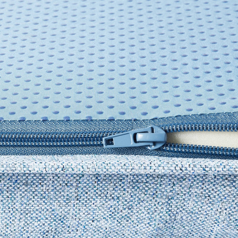 Sofa Bolster Dog Bed - M - Light Blue - Boots & Barkley (LOCAL PICKUP ONLY)