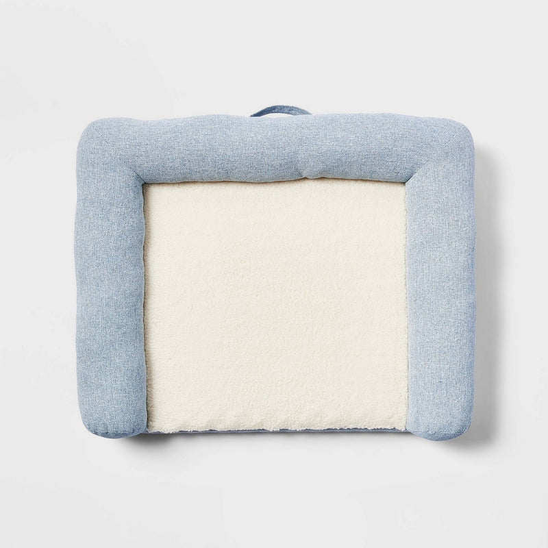 Sofa Bolster Dog Bed - M - Light Blue - Boots & Barkley (LOCAL PICKUP ONLY)