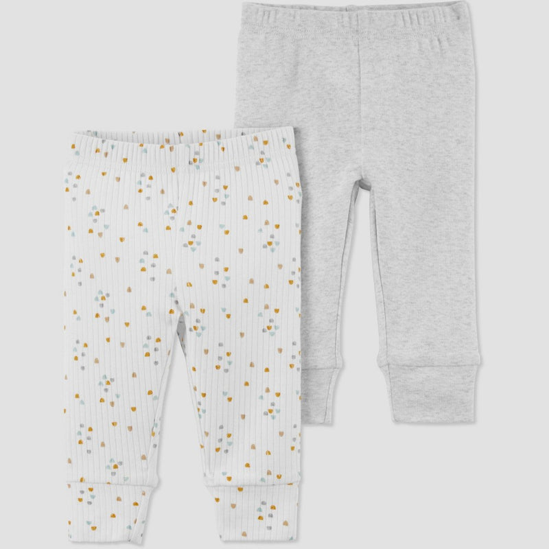 Carter's Just One You Baby 2pk Pants Set - Beige Preemie