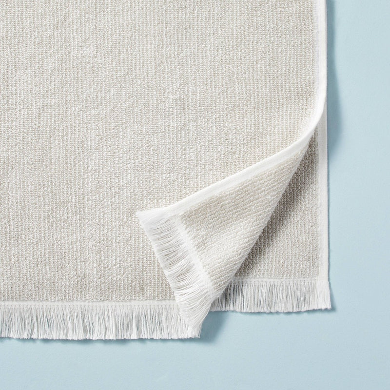 Microstripe Terry Cotton Hand Towel Taupe - Hearth & Hand with Magnolia