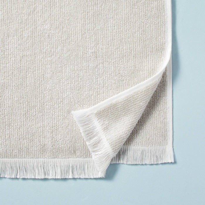 Microstripe Terry Cotton Hand Towel Taupe - Hearth & Hand with Magnolia