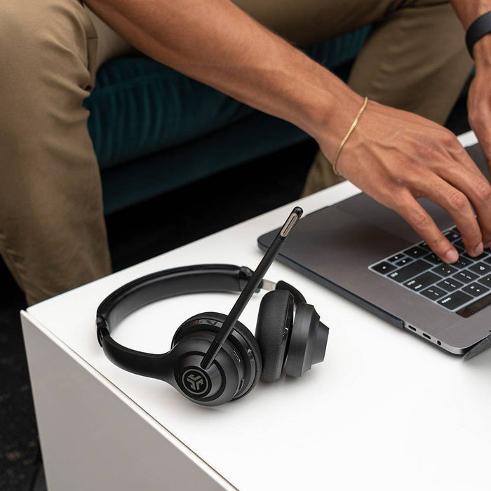 JLab Go Work Hybrid Bluetooth Wireless Headset - Black