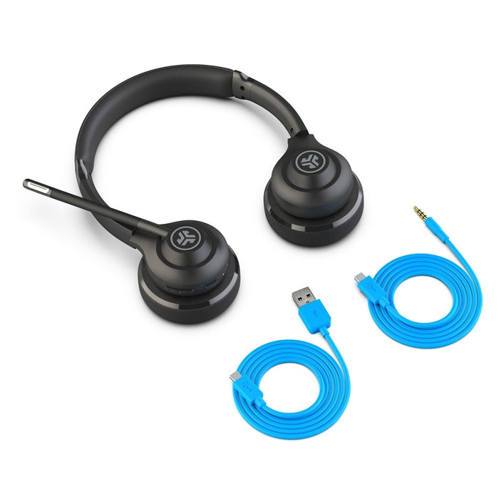 JLab Go Work Hybrid Bluetooth Wireless Headset - Black