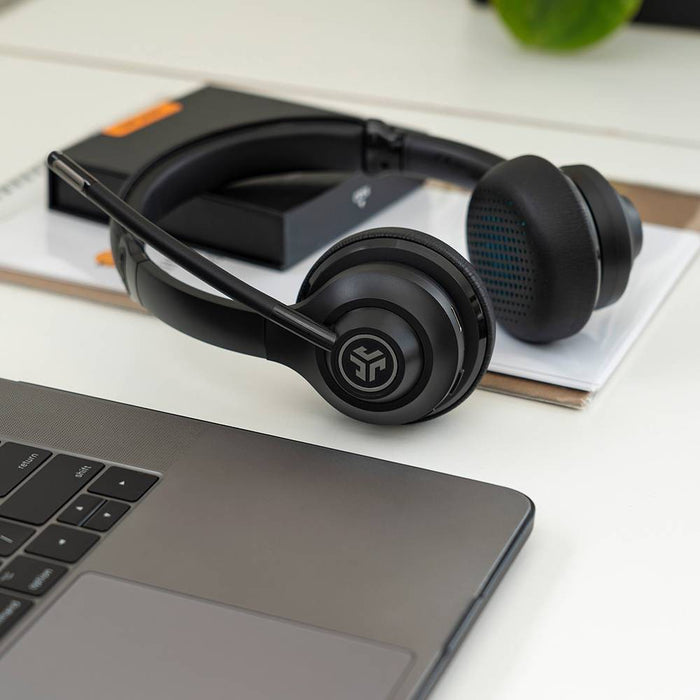 JLab Go Work Hybrid Bluetooth Wireless Headset - Black