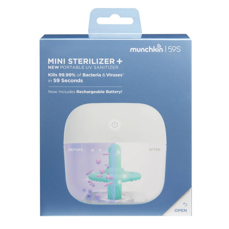 Munchkin 59S Mini Sterilizer Plus Portable UV Sanitizer with Rechargeable Battery