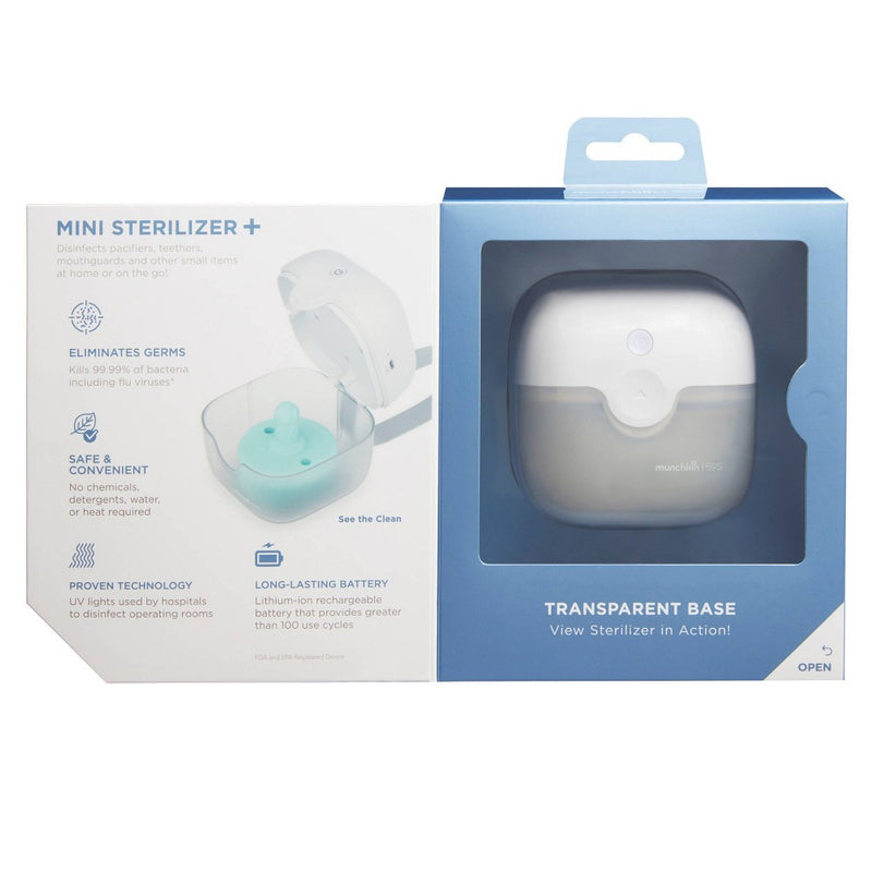 Munchkin 59S Mini Sterilizer Plus Portable UV Sanitizer with Rechargeable Battery