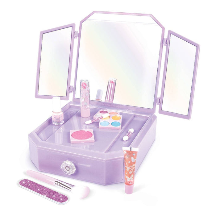 Make It Real Deluxe Light Up Mirrored Vanity and Cosmetic Set