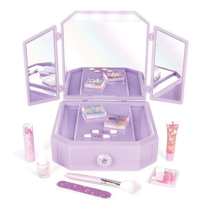 Make It Real Deluxe Light Up Mirrored Vanity and Cosmetic Set