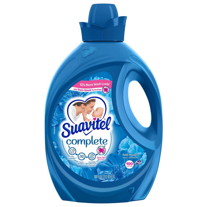 Suavitel Complete Scented Liquid Fabric Softener and Conditioner - Field Flowers - 100 fl oz (LOCAL PICKUP ONLY)