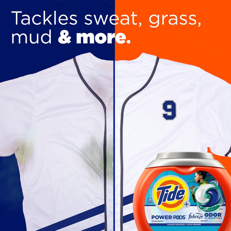 Tide Febreze Odor Laundry Detergent - Sport - 63ct