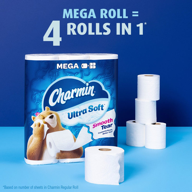 Charmin Ultra Soft Toilet Paper - 6 Mega Rolls