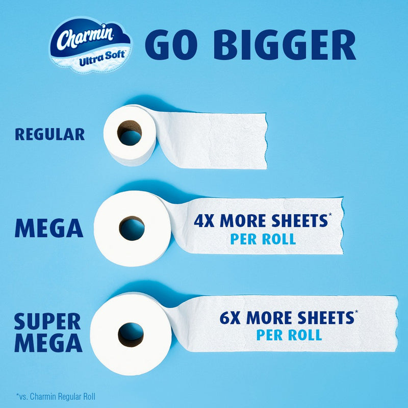 Charmin Ultra Soft Toilet Paper - 6 Mega Rolls