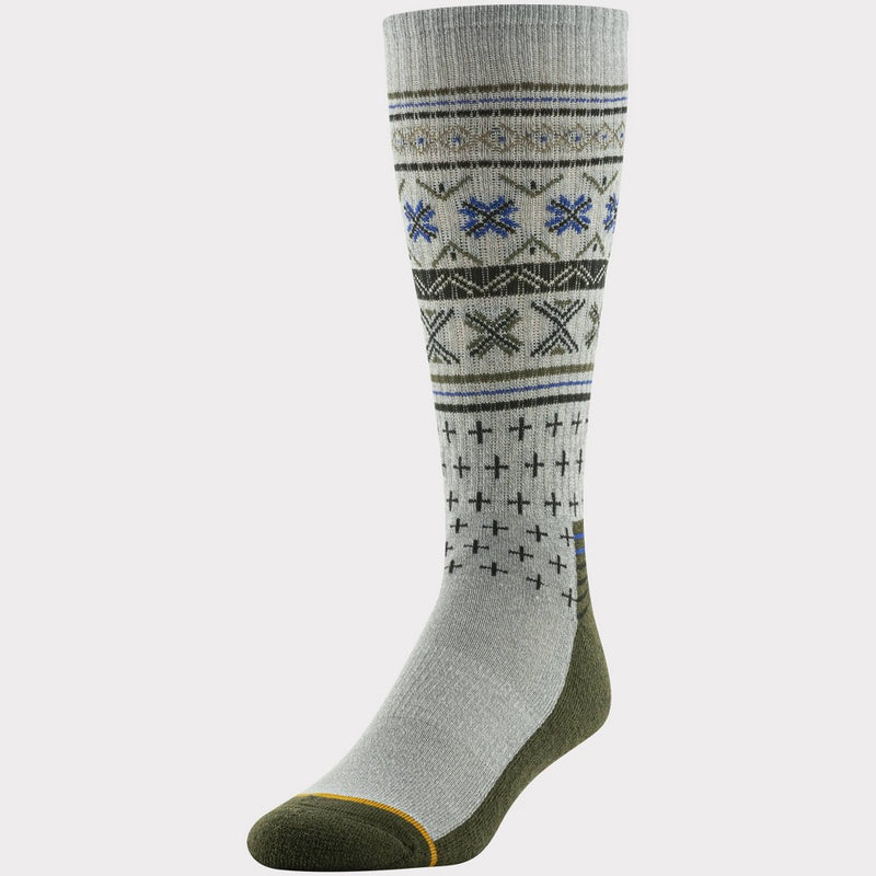 Goldtoe Signature Collection Men's Nordic Hiker Crew Trail Socks 2pk - Light Gray/Charcoal Gray 6-12.5