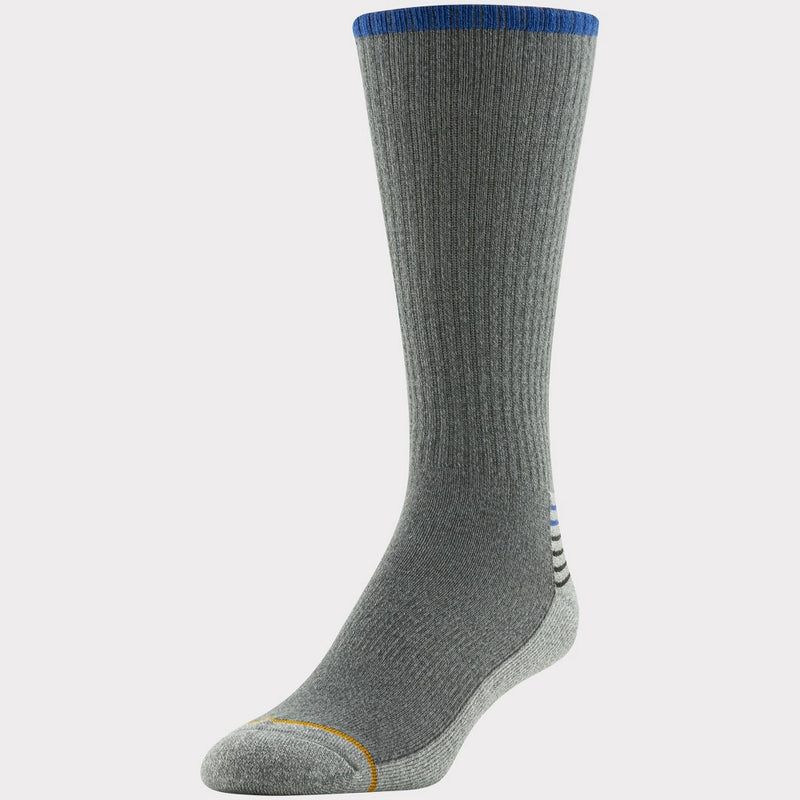 Goldtoe Signature Collection Men's Nordic Hiker Crew Trail Socks 2pk - Light Gray/Charcoal Gray 6-12.5