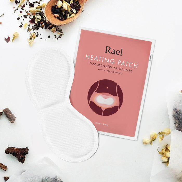Rael Heating Patch for Menstrual Cramps with Extra Coverage - 3ct