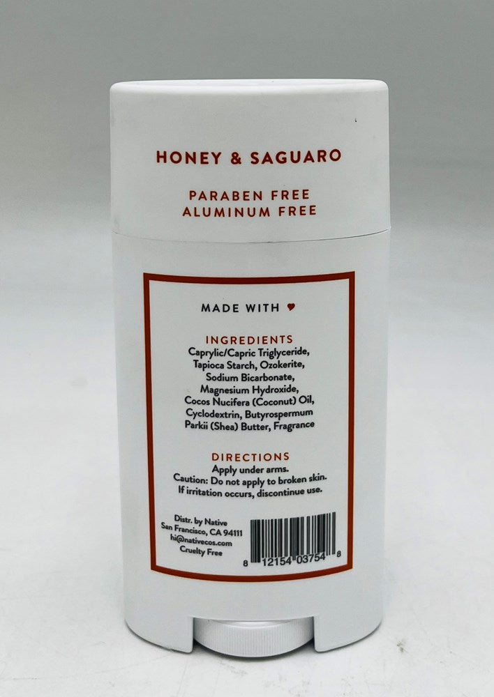 Native Deodorant - Honey & Saguaro - Scented - 2.65oza