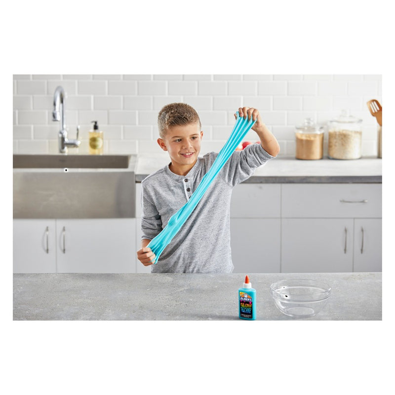 Elmer's 5oz Washable School Glue Glow in the Dark - Neon Blue