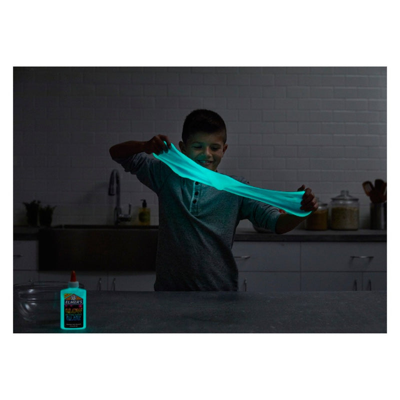 Elmer's 5oz Washable School Glue Glow in the Dark - Neon Blue