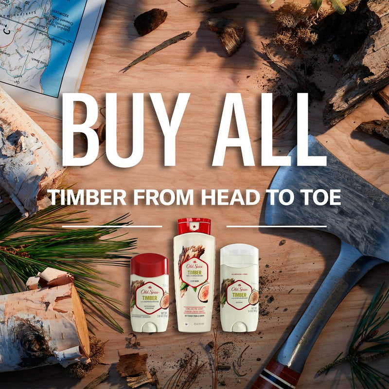 Old Spice Deodorant Fresher Collection Timber with Sandalwood - 3oz
