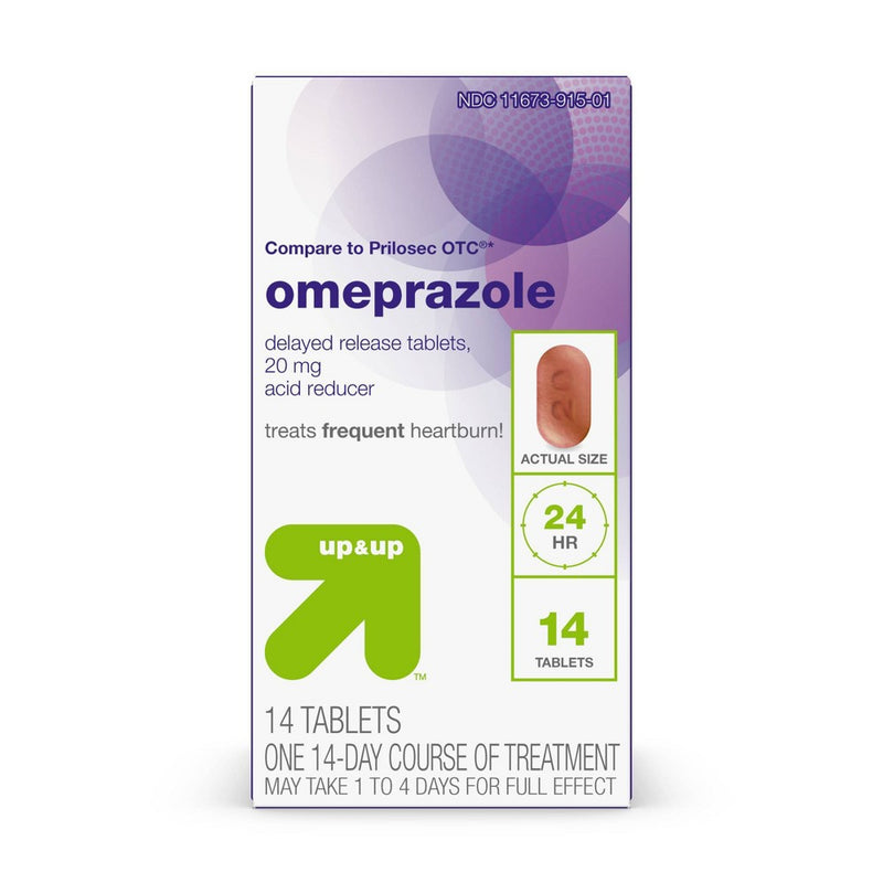 Omeprazole 20mg Acid Reducer Delayed Release Tablets 14ct - up & up