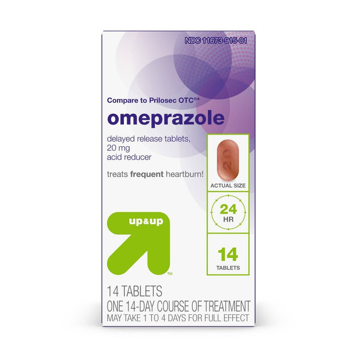 Omeprazole 20mg Acid Reducer Delayed Release Tablets 14ct - up & up