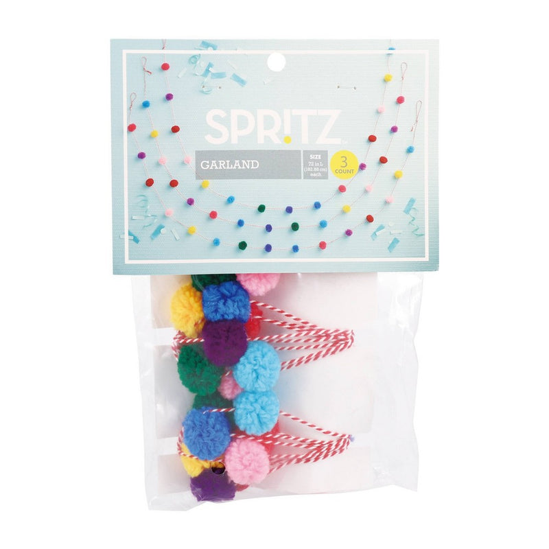 3ct Pom Pom Garland - Spritz