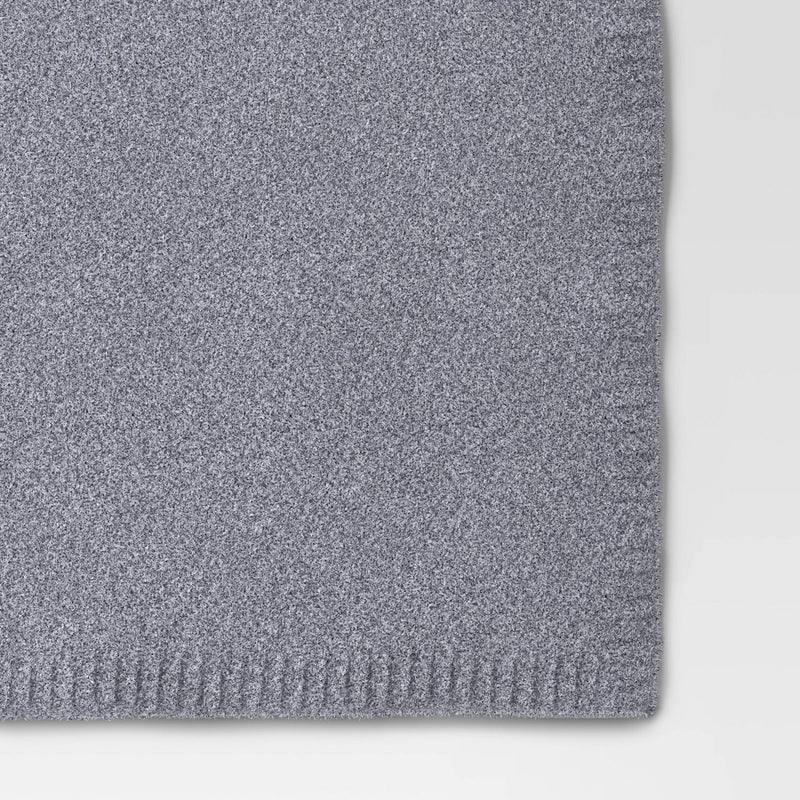 Cozy Knit Throw Blanket Light Blue - Threshold