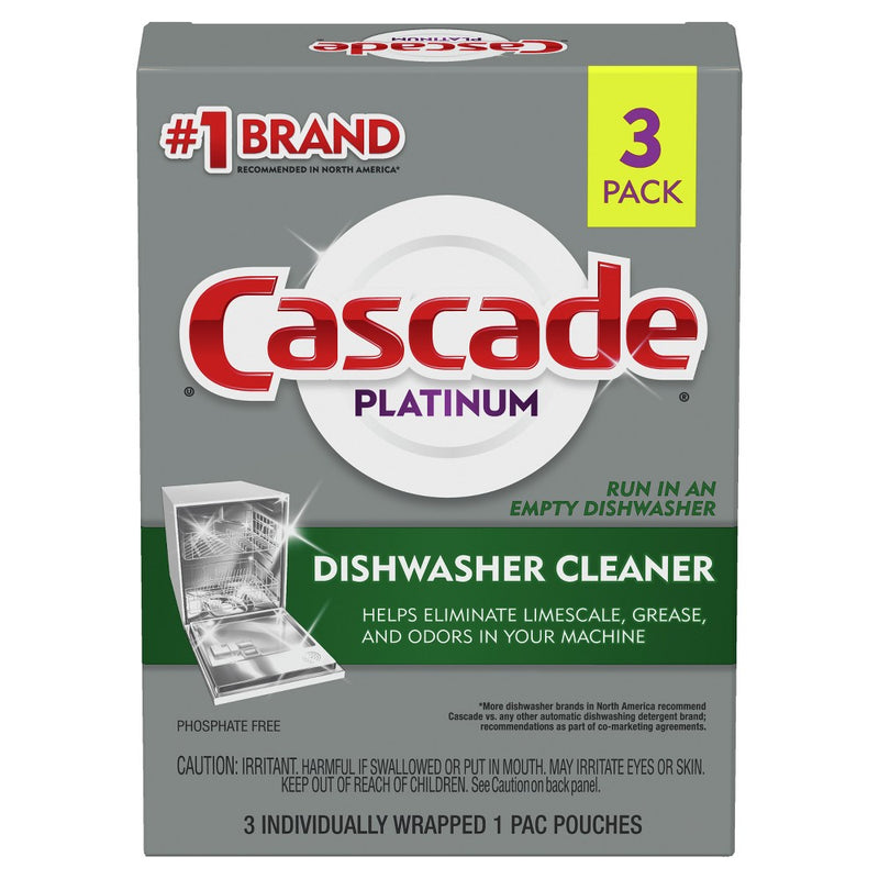 Cascade Platinum Dishwasher Cleaner - 3ct