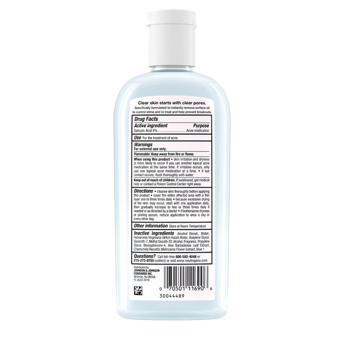 Neutrogena Clear Pore Oil-Eliminating Facial Astringent, Pore Clearing Treatment for Acne-Prone Skin - 8 fl oz