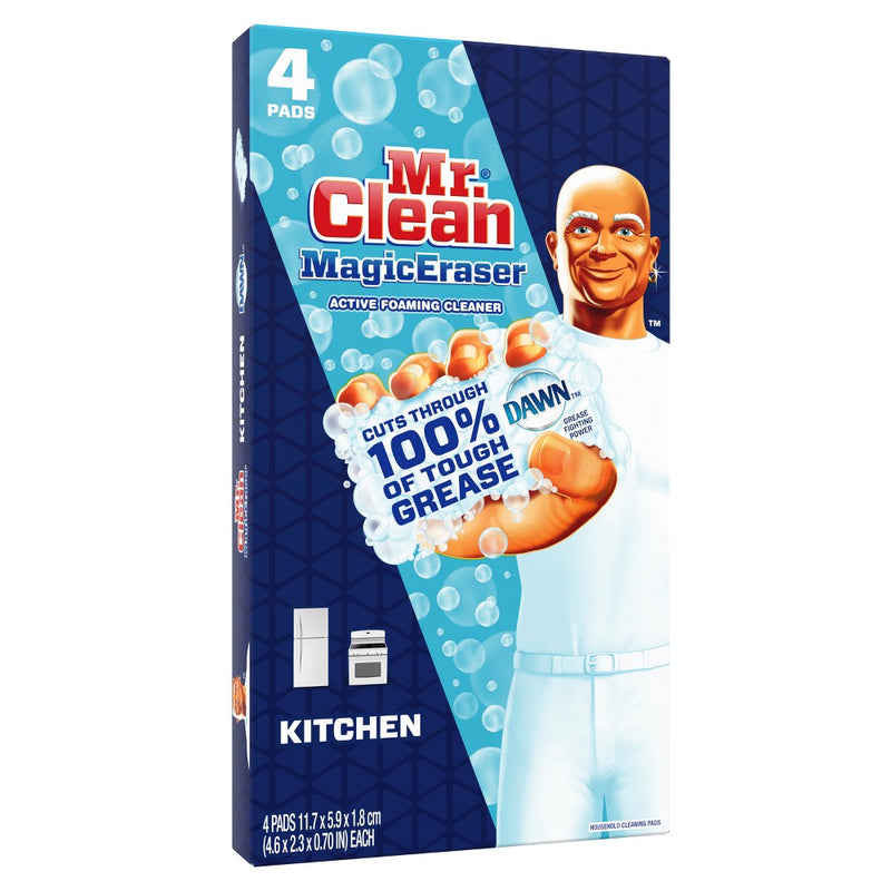 Mr. Clean Magic Eraser Kitchen with Dawn, Cleaning Pads with Durafoam - 4ct