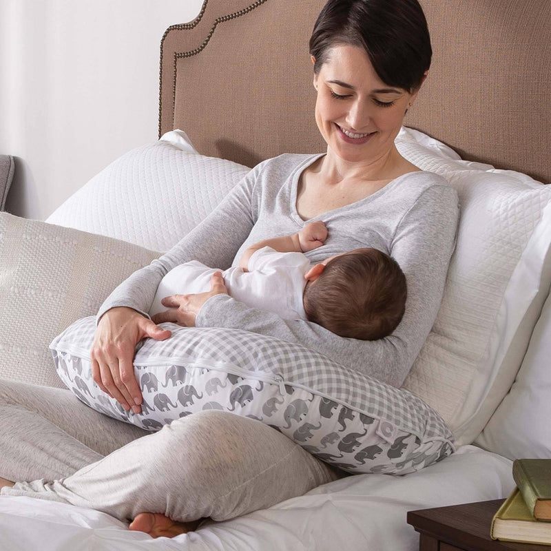 Boppy Premium Original Support Nursing Pillow Cover - Gray Elephant