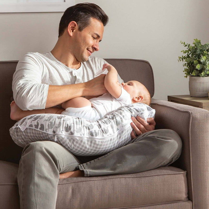 Boppy Premium Original Support Nursing Pillow Cover - Gray Elephant