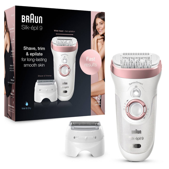 Braun Silk-epil 9-720 2-in-1 Women's Cordless Wet & Dry Epilator