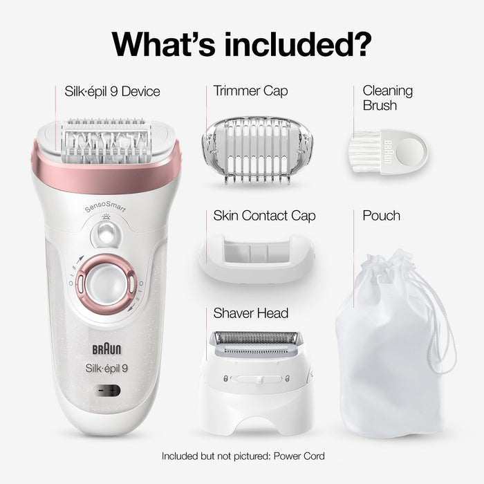 Braun Silk-epil 9-720 2-in-1 Women's Cordless Wet & Dry Epilator