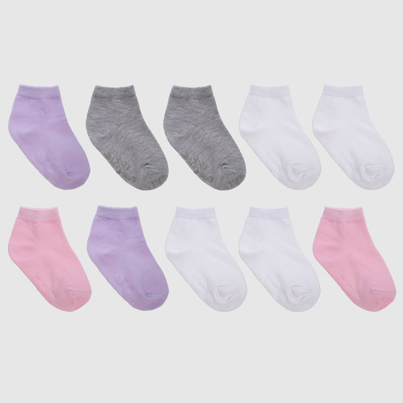 Baby Girls' 10pk Low Cut Socks - Cat & Jack 6-12M