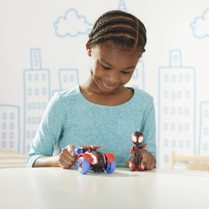 Marvel Spidey and His Amazing Friends Miles Morales Techno-Racer