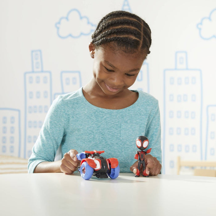 Marvel Spidey and His Amazing Friends Miles Morales Techno-Racer