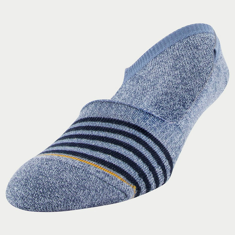 Signature Gold by GOLDTOE Men's Repreve Modern Essential Invisible Socks 6pk - Denim Blue 6-12.5