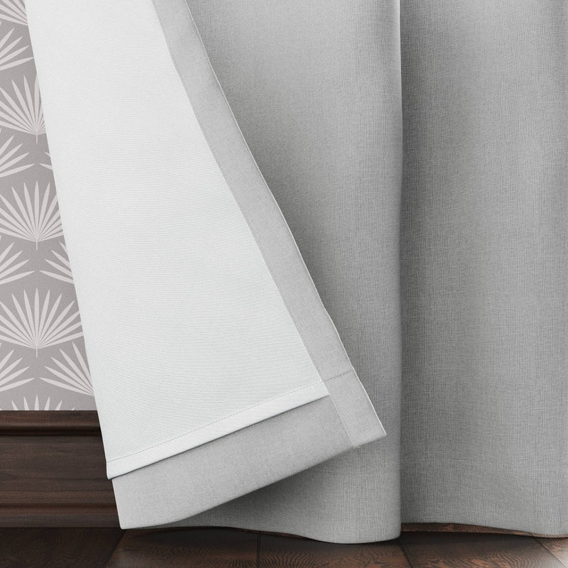 2pk 84"x50" Aruba Blackout Curtain Panels Gray - Threshold