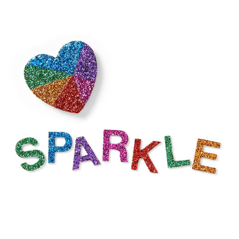 6ct Glitter Shaker Rainbow - Mondo Llama