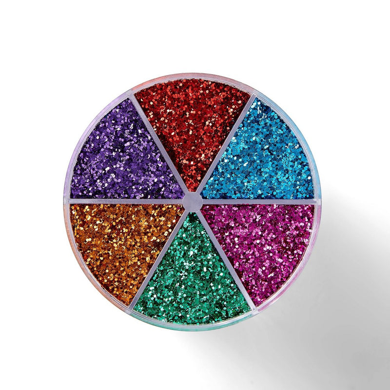 6ct Glitter Shaker Rainbow - Mondo Llama