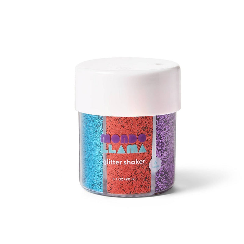 6ct Glitter Shaker Rainbow - Mondo Llama