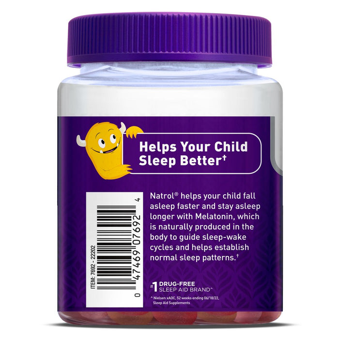Natrol Kids' Melatonin Sleep Aid 1mg Gummies - Berry - 60ct