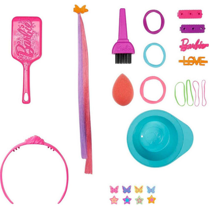 Barbie Totally Hair Neon Rainbow Deluxe Styling Head