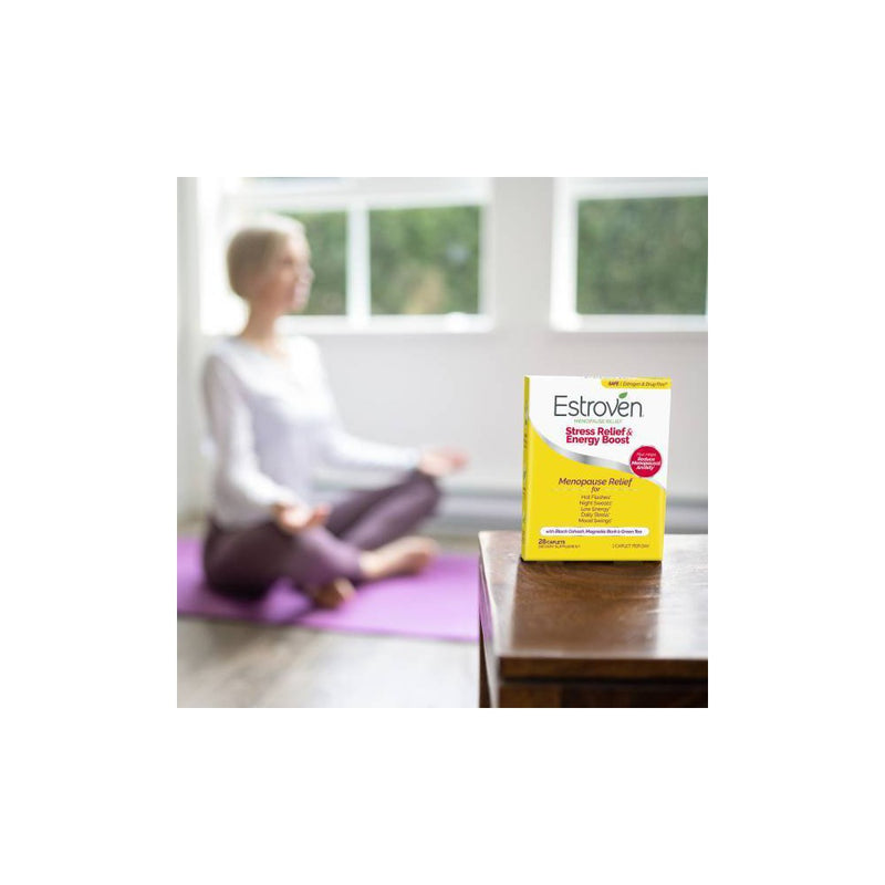 Estroven Menopause Relief + Stress Supplement Caplets - 28ct