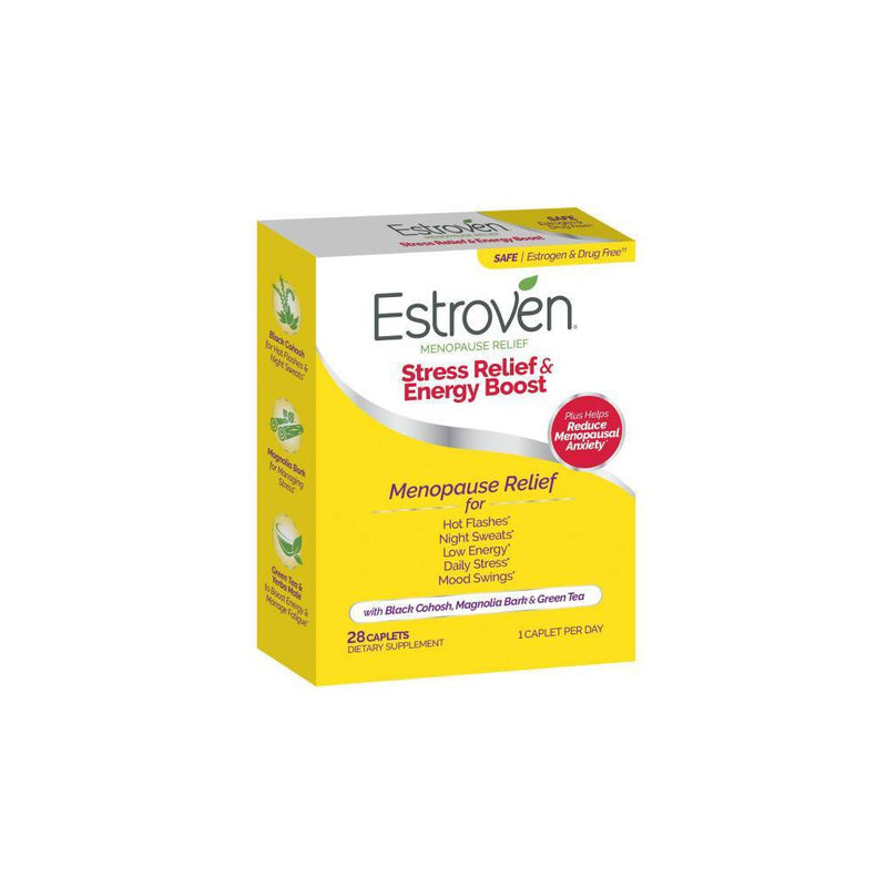 Estroven Menopause Relief + Stress Supplement Caplets - 28ct
