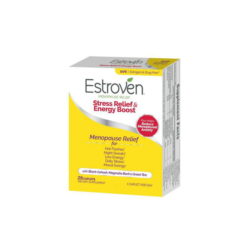 Estroven Menopause Relief + Stress Supplement Caplets - 28ct