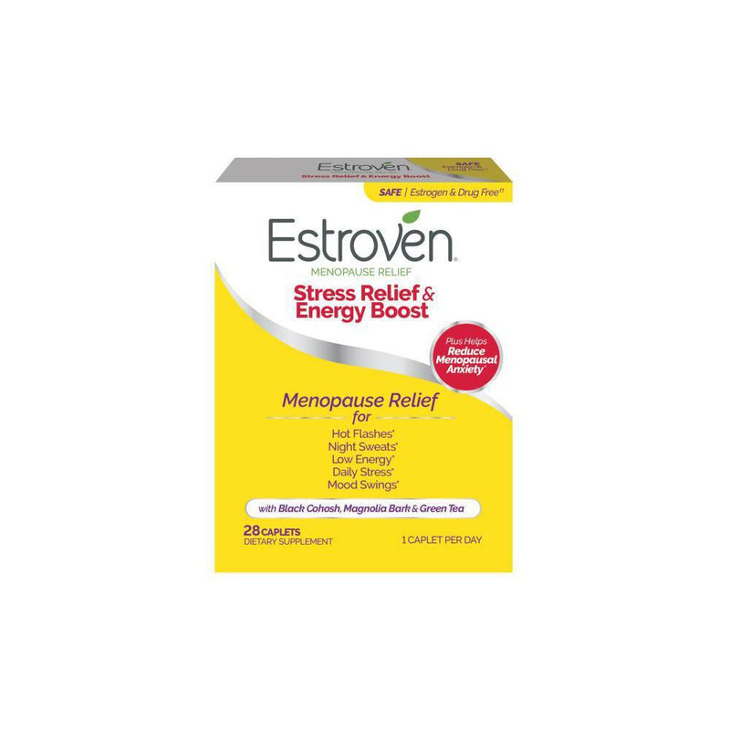 Estroven Menopause Relief + Stress Supplement Caplets - 28ct